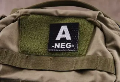 Naszywka IR z grupą krwi: A NEG - obrazek 3