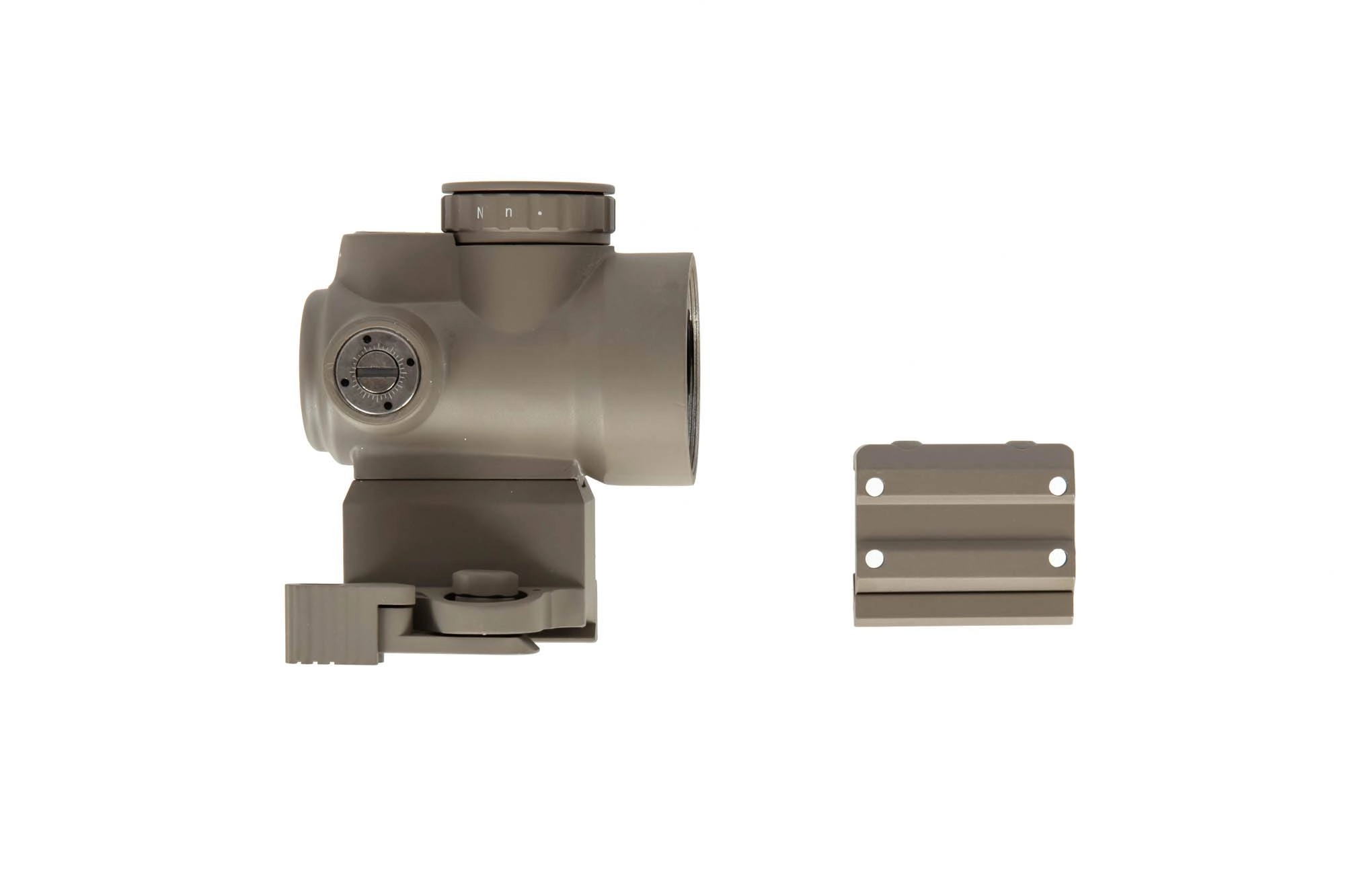 Replika celownika kolimatorowego MRO z montażem wysokim + niskim - Dark Earth AMO-10-024246-00 asgbox.pl Replika celownika kolimatorowego MRO z montażem wysokim + niskim - Dark Earth - obrazek 4