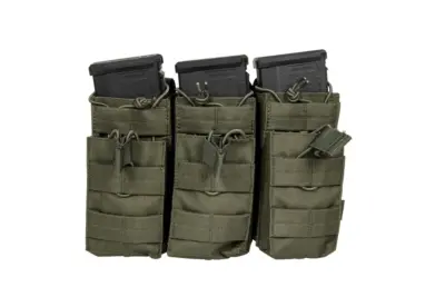 Potrójna ładownica na 6 magazynków typu M4/M16 - oliwkowa - obrazek 4