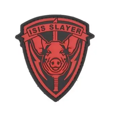 asgbox.pl - Naszywka 3D - ISIS Pig - czerwona