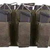 Potrójna ładownica Open Top na magazynki M4/M16 + pistoletowe - foliage green OD-G-EME-19-019157-00 asgbox.pl