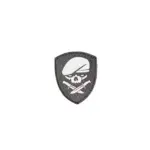 asgbox.pl - Naszywka IR - MOH Skull - czarna