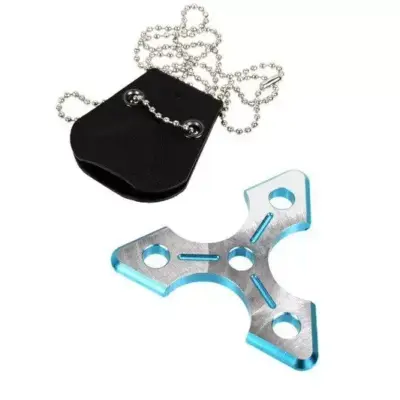 Naszyjnik/brelok shuriken - niebieski FMA-09-023034-00 asgbox.pl