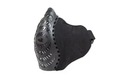 Maska Half Face - czarna - obrazek 4
