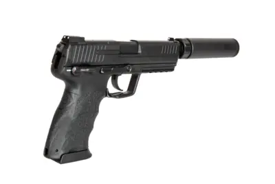 Replika pistoletu TM45 Tactical z tłumikiem - czarna - obrazek 5