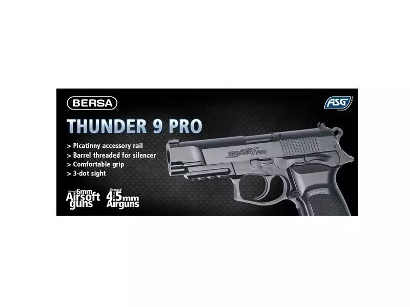 Replika CO2 pistoletu Bersa Thunder 9 PRO OD-G-ASG-02-003256-00 asgbox.pl Replika CO2 pistoletu Bersa Thunder 9 PRO - obrazek 5