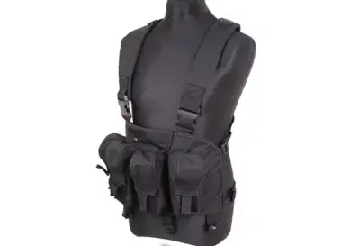 Kamizelka taktyczna typu Chest Rigg - czarna - obrazek 4