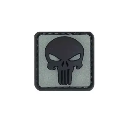 Alternative view of Naszywka 3D – Punisher - świecąca w ciemności