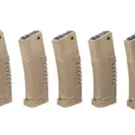 asgbox.pl - Zestaw 5 magazynków hi-cap PMG 300 kulek do do replik typu M4/M16 - dark earth
