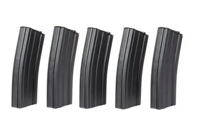 Zestaw 5 magazynków low-cap 70 kulek do M4/M16 - czarny - obrazek 4
