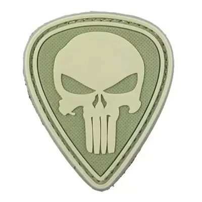 asgbox.pl - Naszywka 3D - Punisher - olive