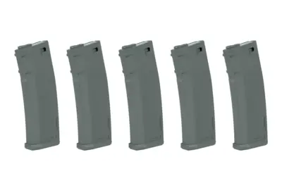 Zestaw 5 magazynków S-Mag Mid-Cap na 125 kulek - Chaos Grey - obrazek 4