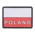 asgbox.pl - Naszywka 3D - Flaga Polski z napisem Poland