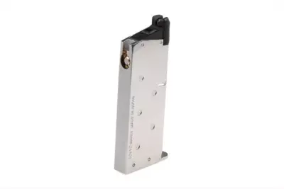 Magazynek gazowy 18 kulek do repliki pistoletu DTS.45 Combat Master - srebrny - obrazek 2