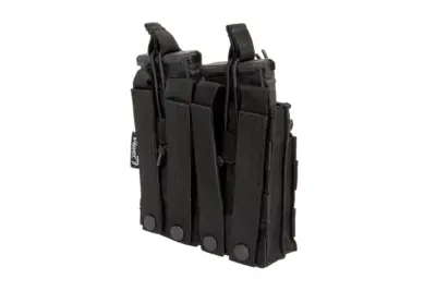Podwójna ładownica na 4 magazynki typu M4/M16 - czarna - obrazek 4
