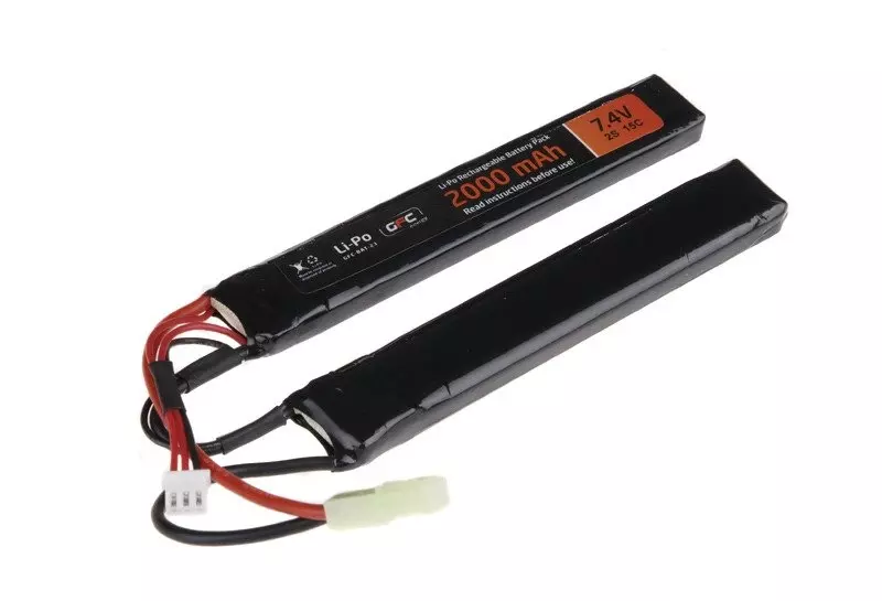 Akumulator LiPo 7,4V 2000mAh 15/30C 2-modułowy GFE-06-003349-00 asgbox.pl asgbox.pl - Akumulator LiPo 7