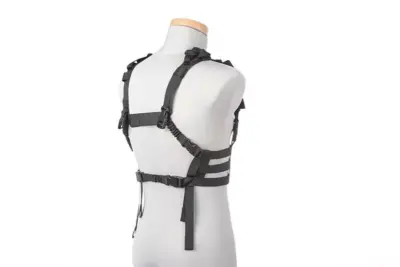 Kamizelka taktyczna Chest Rig typu Low Profile - Czarna - obrazek 4