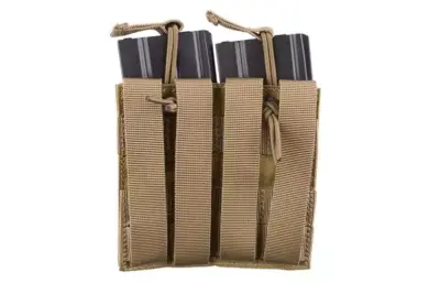 Podwójna ładownica Open Top na magazynki M4/M16 - khaki - obrazek 4