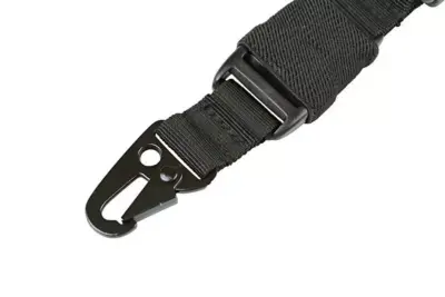1-pkt. pas nośny typu bungee - czarny - obrazek 2