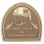 asgbox.pl - Naszywka 3D – Keep Calm And Tap Forvard Assist - tan