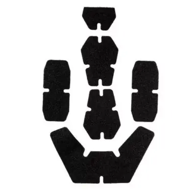 asgbox.pl - Zestaw naklejek z rzepami na hełmy - czarny