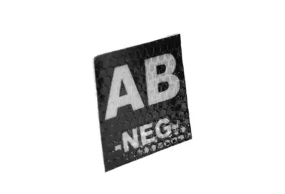 Naszywka IR z grupą krwi: AB NEG - obrazek 4