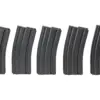 Zestaw 5 magazynków mid-cap na 140 kulek do replik M4/M16 - czarny OD-G-SPE-05-025503-00 asgbox.pl