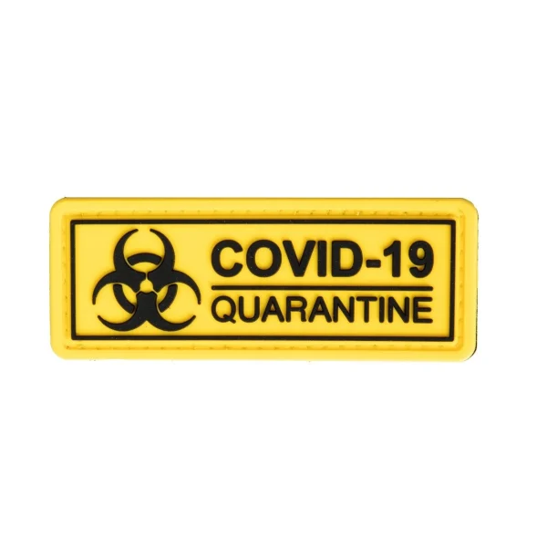 asgbox.pl - Naszywka 3D COVID-19 Quarantine - żółta