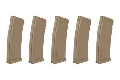 Zestaw 5 magazynków S-Mag Mid-Cap na 125 kulek - tan - obrazek 4