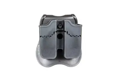 Podwójna ładownica na magazynki pistoletowe Glock - czarna - obrazek 3