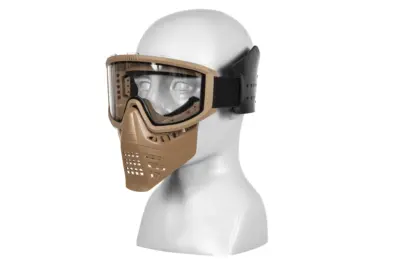Maska z goglami JT full Face - Dark Earth - obrazek 4