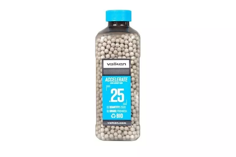 Butelka kulek biodegradowalnych Valken ACCELERATE 0.25g - białe OD-G-VLK-16-027404-00 asgbox.pl asgbox.pl - Butelka kulek biodegradowalnych Valken ACCELERATE 0.25g - białe