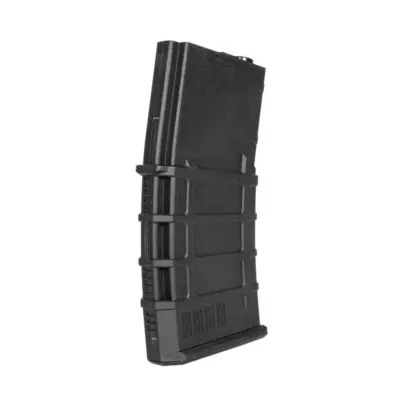 Polimerowy magazynek mid-cap 120 kulek do replik M4/M16 - czarny ACM-05-029518-00 asgbox.pl