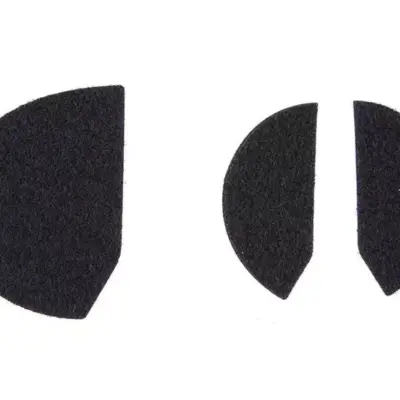 asgbox.pl - Naklejki z rzepami na ochronniki słuchu - czarne