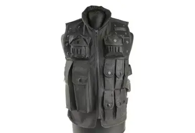 Kamizelka taktyczna Police - czarna - obrazek 4
