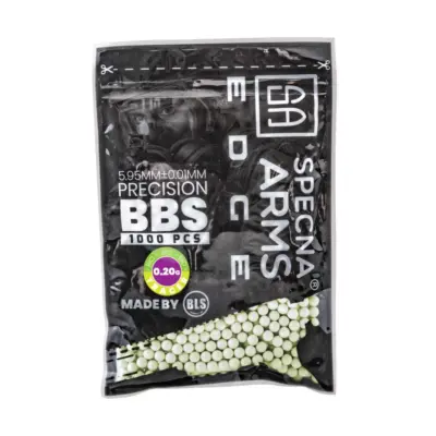 asgbox.pl - Kulki precyzyjne Specna Arms EDGE™ Tracer BIO 0.20g - 1000 szt - zielone