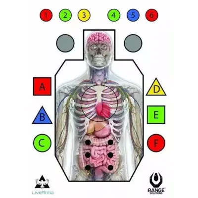 asgbox.pl - Tarcze strzeleckie "Live Arma" - 50 szt.