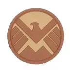 asgbox.pl - Naszywka 3D - Shield - tan