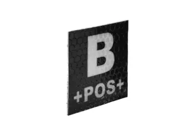 Naszywka IR z grupą krwi: B POS - obrazek 4