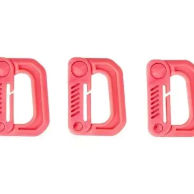 asgbox.pl - Zestaw 3 klamer typu Grmlock - różowy