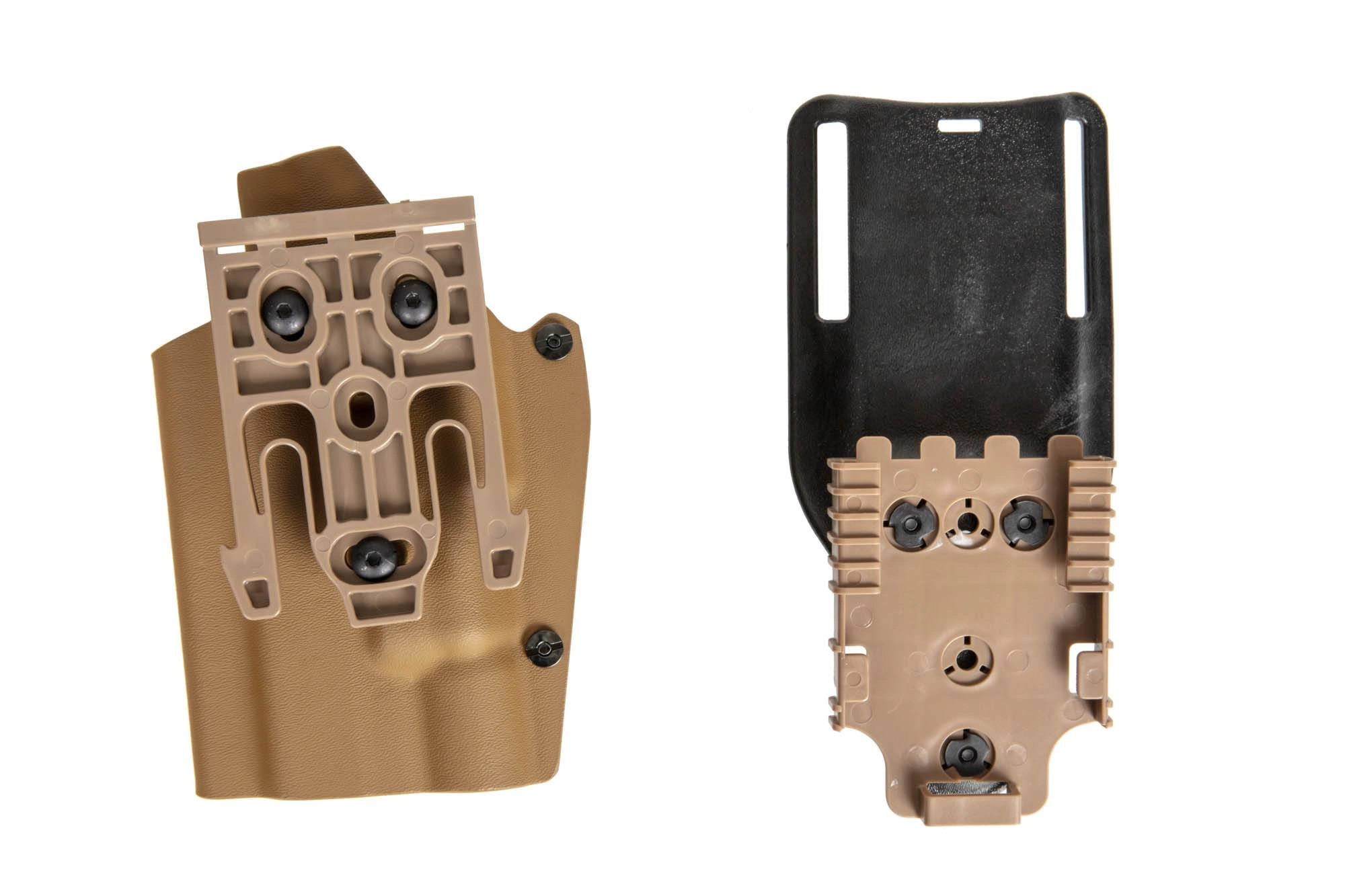 Kydexowa kabura do pistoletu Glock z latarką X300 - Dark Earth OD-G-TMC-29-026071-00 asgbox.pl Kydexowa kabura do pistoletu Glock z latarką X300 - Dark Earth - obrazek 5