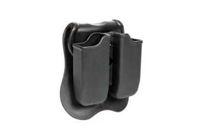Ładownica na 2 magazynki pistoletowe (Glock / Sig ) - czarna - obrazek 3