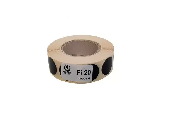 asgbox.pl - Zaklejki do tarcz 20mm - 2000 szt. - czarny
