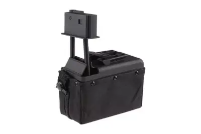 Magazynek pudełkowy 1500 kulek do repliki typu M249 - czarny - obrazek 3