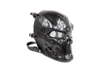 Maska skeleton terror - czarna - obrazek 4