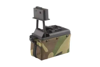 Magazynek pudełkowy 1500 kulek do repliki typu M249 - woodland - obrazek 3