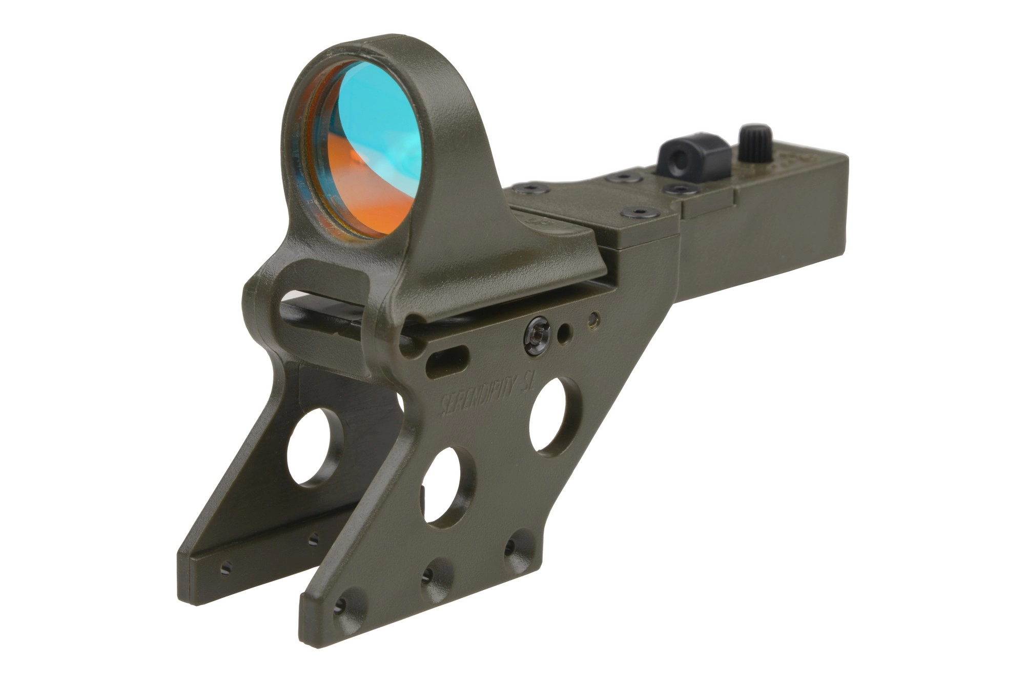 Replika kolimatora SeeMore Reflex Sight do pistoletów Hi-Capa - oliwkowy ELM-09-011828-00 asgbox.pl Replika kolimatora SeeMore Reflex Sight do pistoletów Hi-Capa - oliwkowy - obrazek 3