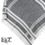 Arafatka Shemagh Military Tactical White & Black