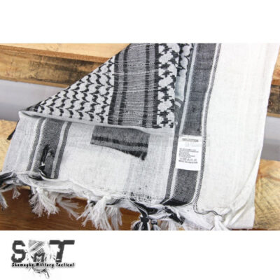 Alternative view of Arafatka Shemagh Military Tactical White & Black