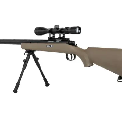 asgbox.pl - Replika karabinu snajperskiego Specna Arms SA-S12 EDGE™ z lunetą i dwójnogiem Tan